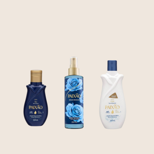 Routine Complète Paixão – Pack Crème, Huile et Body Splash