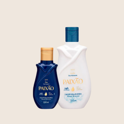 Combo Paixão Rosas Brancas – Cream + Oil